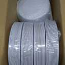 NOCCUR 200PCS Silver Plastic Plates Disposable for 100 Guests - Include 100 Dinner / 100 Dessert Plates Heavy Duty - Ideal for Party/Wedding/New Year