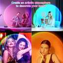 Sunset Lamp Projector with APP and Button Control, Multicolor Changing Projection Light Sunlight Lamp for Bedroom, Photography, Party, Tiktok Live, Room Decor