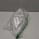 Thickened Extra Large 50Pcs Cake Slice Containers,5 Inch Pie Slice Containers Disposable,Individual Cheesecake Containers,Plastic Boxes for Take Out Packaging, Bakery and Cafe Cake Carriers