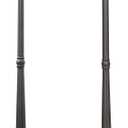LUTEC Outdoor Solar Lamp Post Light with Motion Sensor, Dusk to Dawn Waterproof Pole Light with Three Modes, Exterior Vintage Black Solar Powered Street Light Fixtures for Garden, Patio, Pathway, Yard