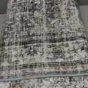 Rugxara Area Rugs 5x7 for Living Room Bedroom, Grey Washable Rug, Vintage Retro Boho Rug, Non Slip & Low Pile Faux Wool Thin Carpet for Indoor Dining Room, Dorm and Kids Room(Taupe/Grey 5x7ft)