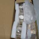 3 Arms Crystal Candle Holders, Arch Candlestick Table Candelabras Centerpieces for Wedding, Dinning Room, Cabinet Ornaments, Home Decoration Gift (3-arm Arched, Gold)