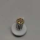 Bathroom Sink Drain Strainer, 3 in 1 Pop Up Bathroom Sink Stopper with Removable Brass Basket Hair Catcher, Universal Sink Plug for 1.06 to 1.6in Drain Hole, Chrome Silver