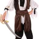 Rubies Caribbean Pirate Costume for Kids, Boy's, Large