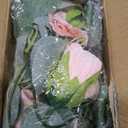 TELDRASSIL 4Pcs(26 FT) Artificial Rose Vine Fake Flower Garland Fake Silk Rose Hanging Vine for Wedding Party Background Arch Garden Background Decoration (Pink)