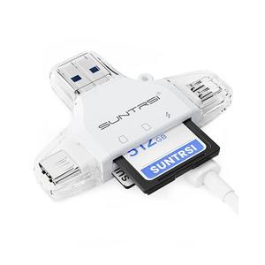 SD/Micro SD Card Reader for iPhone/ipad/Android/Mac/Computer/Camera,Portable Memory Card Reader 4 in 1 Micro SD Card Adapter&Trail Camera Viewer Compatible for TF and SD Card SD/Micro SD Card Reader for iPhone/ipad/Android/Mac/Computer/Camera,Portable Memory Card Reader 4 in 1 Micro SD Card Adapter&Trail Camera Viewer Compatible for TF and SD Card
