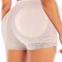 Vorcy Women Butt Pads Fake Butt Lifter Shapewear Padded Panties Hip Enhancer Pads Body Nude (S)