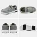 OrthoComfoot Women's Orthopedic Lace Up Shoes, Comfortable Arch Support Shoes for Plantar Fasciitis, Ultralight Walking Loafers for Heel and Foot Pain Relief (Gray)