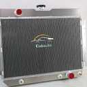 3 Row Aluminum Radiator Compatible For Chevy Bel Air Impala El Camino Biscayne 63-68 64 65 66 67 3 Core Full Aluminum Radiators
