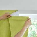 JILRON Adhesive Curtain 100% Blackout No-Drill Easy Install for Bedroom Blinds Light Blocking (Green-35 W x 54" L -1P)