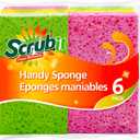 SCRUBIT Cellulose Scrub Sponge - Kitchen Cleaning Sponges for Dishes, Pans, Pots & More- 6 Pack Dishwashing Sponges - Colors and Packaging May Vary