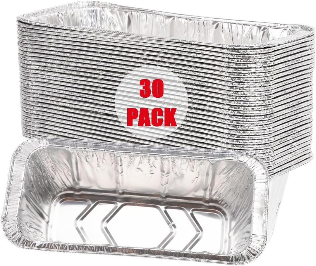 30 Pack Grease Cup Liners Compatible with Blackstone Griddles 17 22 28 30 36 Inch,Aluminum Foil Drip Pan Grease Catcher Liner for Blackstone Griddle Accessories,Black Stone Grease Trays