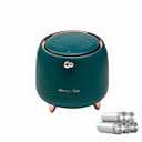 Mini Countertop Trash Can with 5 Rolls of Trash Bags, Waste Can with Press Type Lid, 0.5 Gallon/1.5 Liter Wastebasket Trash Can Dispenser, Mini Bin for Bathroom Vanity, Coffee Table