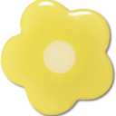 Cute Flower Series Collapsible Design Phone Grip (Adhesive, Yellow)