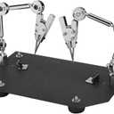 Haofy Helping Hands Soldering Station, Auxiliary Work Clip Jewelry Welding Fixture Table Clamp, Soldering Stand with Dual Clips for Welding, Jewelry