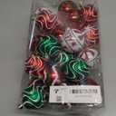 30PCS Christmas Ball Ornaments, 2.36" Red Green White Christmas Balls, Shatterproof Xmas Balls Decoration for Christma Tree, Painting & Glittering Hanging Ball for Party Event (Joy)