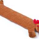 Senneny No Stuffing Dog Christmas Toys with Squeakers, Crinkle Xmas Plush Dog Toys for Large Medium Small Dogs, Durable Interactive Dog Toys for Puppies, Reindeer