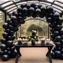 DECOCKRAT Black Latex Balloons Kit - 110PCS Party Balloons, 12'' Helium Balloon Set with Ribbon, Perfect for DIY, Birthday, Baby Shower, Wedding, Anniversary & Holiday Decoration, 2 Pack
