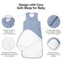 BubblePanda Rayon Made from Bamboo Sleep Sack 6-12 Months 1.0 Tog Soft Toddler Sleeping Sack for Babies 2-Way Zipper Baby Wearable Blanket