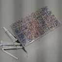 36000Pcs Resin Rhinestones with Tweezers for Bedazzling, Multicolor 3mm Crystal with 3Pcs 10ml B7000 Jewelry Glue for Bedazzled Nail Art Crafting Makeup (X-Large Pack + 3Pcs Glue)