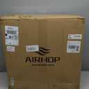 AIRHOP 0.56in Thick 48 Sq Ft Exercise Equipment Mats, 12 Tiles Upgraded Rubber Top with High Density EVA Foam, Large Interlocking Puzzle Gym Flooring for Home Gym, Heavy Weight Workout, 24 x 24in (Black/Purple)