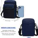 Lohol Small Messenger Bag for Men Women, Water Resistant Adjustable Crossbody Sling bag Purse for Travel Sports