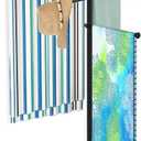 Pool Towel Rack Outdoor with Built-in Tray  Adjustable, Heavy-Duty Towel Racks & Storage for Backyards