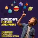 Great Explorations, 3-D Solar System Glow In The Dark Ceiling Hanging Kit 3D Planets and Star Stickers Create the Milky Way Teach Science STEM