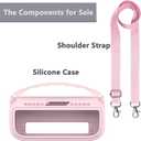 JCHPINE Silicone Cover Case for Bose SoundLink Flex Portable Bluetooth Speaker 2nd Gen, Protective Holder Accessories (Pink)