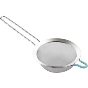 304 Stainless Steel 5.51 inch Fine Mesh Strainers for Kitchen, Colander-Skimmer with Handle, Sieve Sifters for Food, Tea, Rice, Oil, Noodles, Fruits, Vegetable 5.5 inch