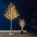LITBLOOM Lighted Twig Birch Tree with Fairy Lights 6FT 330 LED for Indoor Outdoor Home and Christmas Holiday Decoration