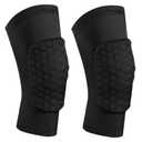 SUJAYU 2 Pack Knee Compression Sleeves Men Women, EVA Honeycomb Light Compression Leg Sleeves, Wrestling Knee Sleeve Volleyball Knee Sleeve Basketball knee Sleeve (Black, Large)