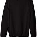 Amazon Essentials Men's Long-Sleeve Crewneck Sweater, 100% Cotton, Big & Tall, Black, XL