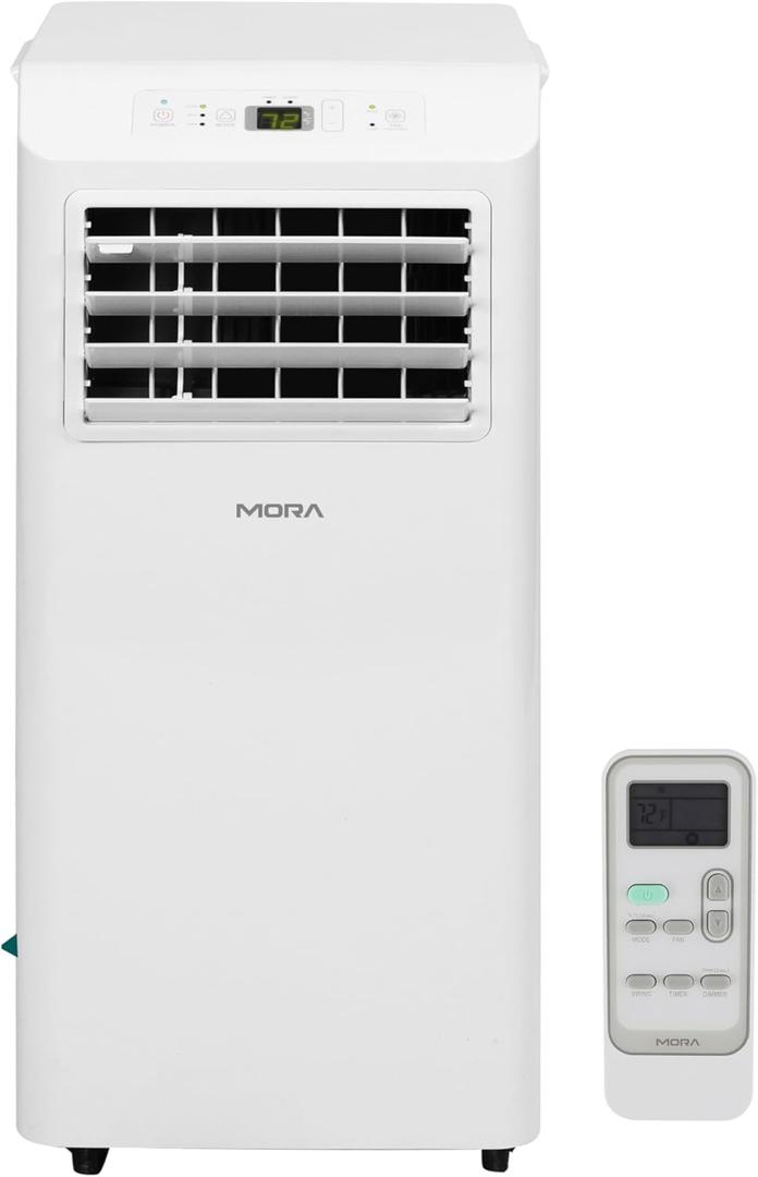 Mora by Hisense 5,000 BTU (DOE), 8,500 BTU (ASHRAE), Portable Air Conditioner, 3 Operating Modes (Cool, Dry, Fan), Cools up to 150 SF, Remote Control and Window Vent Installation Kit Included