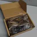 FLUFYMOOZ 6PC Clip in Hair Extensions 24" Straight Long Extensions for Women Synthetic Hairpiece (Deep Brown with Dirty Blonde)