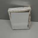 Califortree 8x10 Shadow Box Frame with Linen Back - Real Glass, Push Pins Included, Sturdy Rustic Memory Display Case, Fits 6.8x8.8 Inserts, Distressed White