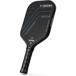 TENVINA Pickleball Paddles, Multi-Layer T700SC Textured Carbon Fiber Pickleball Paddle, 4-Types of Thicknesses and Shapes, USAPA Approved Pickle Ball Paddle, Strong Power and Spin Surface (Carbon-Elongated-16MM Control)