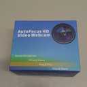 1080P HD Webcam with Built-in Microphone, Rotatable Tripod, Wide-Angle Lens,Privacy Cover, Auto Light Correction, Plug & Play USB-A Webcam for Laptop, Desktop, PC, Streaming-Black