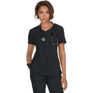 KOI Women's 374 Katie Top (Large, Black)