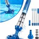 LanOcean 2026 Upgraded Powerful Hot Tub Vacuum Cordless, 15.8 Gals/Min Spa Vacuum for Hot Tub, Handheld Pool Vacuum Cleaner with Water Sensor, Small Pool Vacuum Rechargeable -90 Mins Running Time-Blue