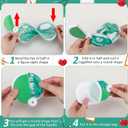 24 Pcs Nurses Gift Folding Fan Nurse Appreciation Gifts 7.87" Round Portable Handheld Fan with Handles Motivational Thank You Gifts for Nurses Week Party Graduation (Green)