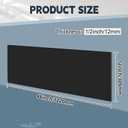 Sasylvia Hdpe Sheet, Hdpe Plastic Sheet Flexible High Density Polyethylene Cutting Board Solid Plastic Block for Marine, CNC, Machining, Industrial, DIY Projects(1/2" X 12'' X 48'',Black,1 Pcs)