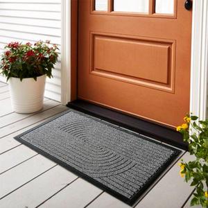 Door Mat for Outdoor Indoor Entrance, Entry Mat Skidproof and Waterproof, Front Door Mats with Durable Non-Slip Backing. Grey, 24"x36" (1-Pack, 24"x36", Nebula Grey)