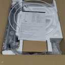 Upgraded Dimmable Floor Lamp, 1000 Lumens LED Edison Bulb Included, Arc Floor Lamps for Living Room Modern Standing Lamp with Linen Shade, Tall Lamps for Living Room Bedroom Office Dining Room-Grey