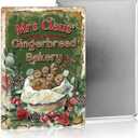 2 x Gingerbread Christmas Ornaments Kitchen Christmas Decor Vintage Bakery Sign 812 Vintage Metal Sign