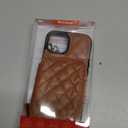 Bocasal Crossbody Wallet Case for iPhone 15, RFID Blocking PU Leather Zipper Handbag Purse Flip Cover, Kickstand Folio Case with Card Slots Holder Wrist Strap Lanyard 5G 6.1 Inch (Brown)