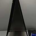 A Frame Chalk Board Easel Sign Extra Large Sidewalk Chalkboard, Pine Wood Sandwich Board Heavy Duty Hinges Double-Sided Display Blackboard for Cafs, Weddings, Party Guide 40x20in Black