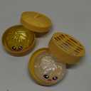 Glitter Dumpling Squishy Mystery Box 2 Pcs - 2026 Upgraded Dumplings Squishes for Adults Teens Squeeze Easter Basket Stuffers & Stocking Stuff Sad White and Gold