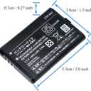 OSTENT 1300mAh 3.7V Li-ion Battery Pack Lithium-ion Rechargeable Replacement for Nintendo Switch Pro Controller