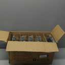 KOMUEE Glass Meal Prep Containers 3 Compartments, 5 Pack 36 oz, Glass Food Storage Containers with Lids, Airtight Lunch Bento Box, Portion Control, Freezer and Microwave Safe (Gray)